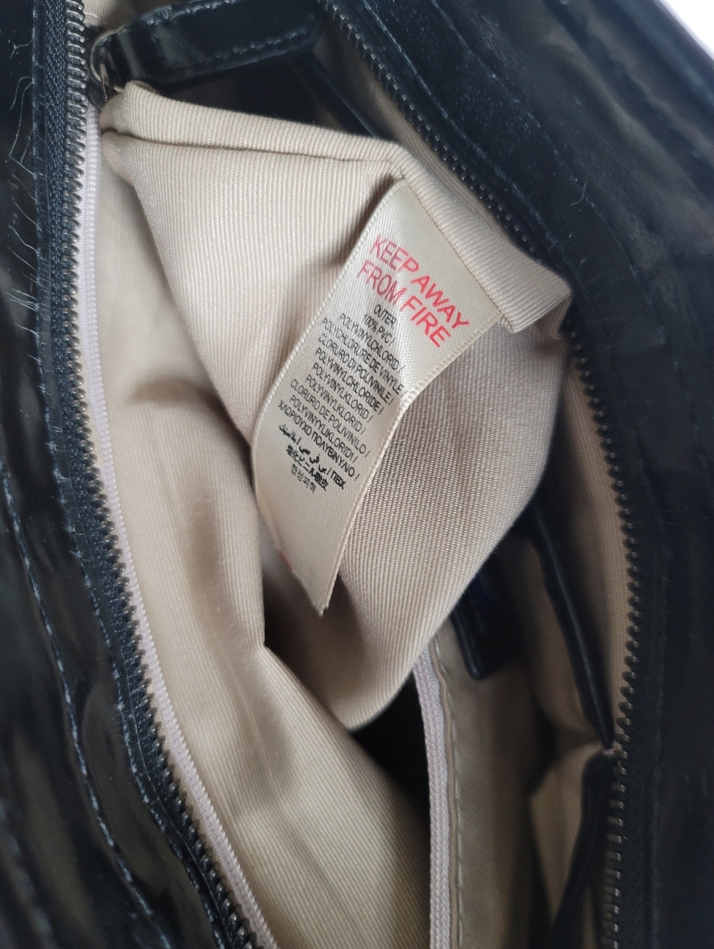 Burberry Black Patent Leather Supernova Check Coated Canvas Tote Bag - Picture 8 of 16